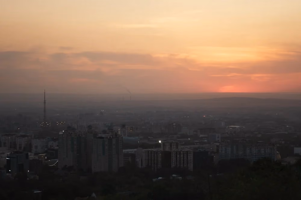 Vy över Almaty