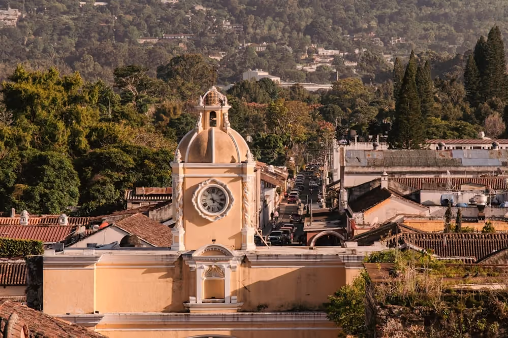 Vy över Antigua Guatemala