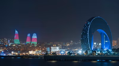 Flyg till Baku, Azerbajdzjan