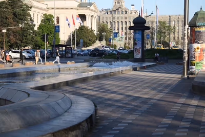 Flyg till Belgrad, Serbien