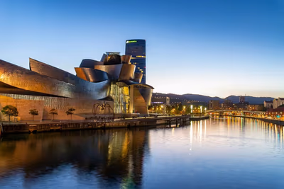 Flyg till Bilbao, Spanien