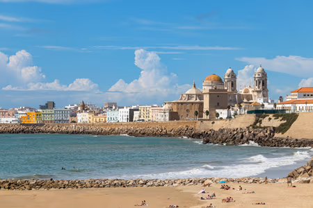 Flyg till Cádiz, Spanien