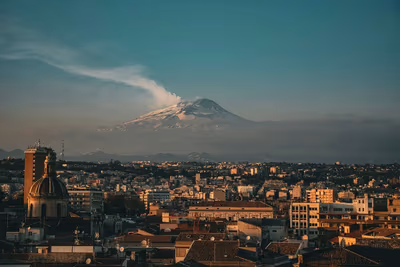 Flyg till Catania, Italien