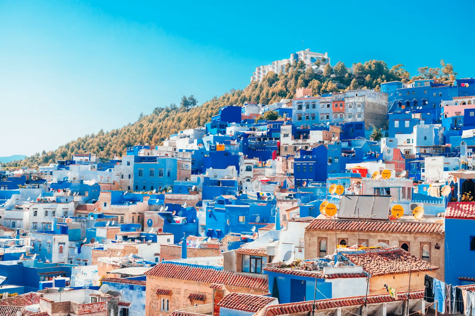 Vy över Chefchaouen