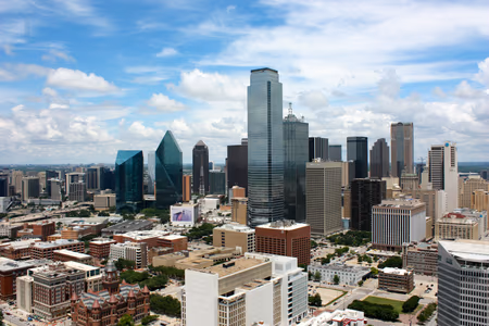 Flyg till Dallas, USA
