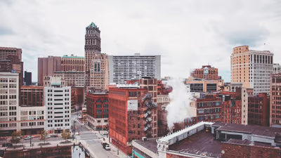 Flyg till Detroit, USA