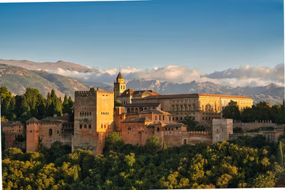 Flyg till Granada, Spanien