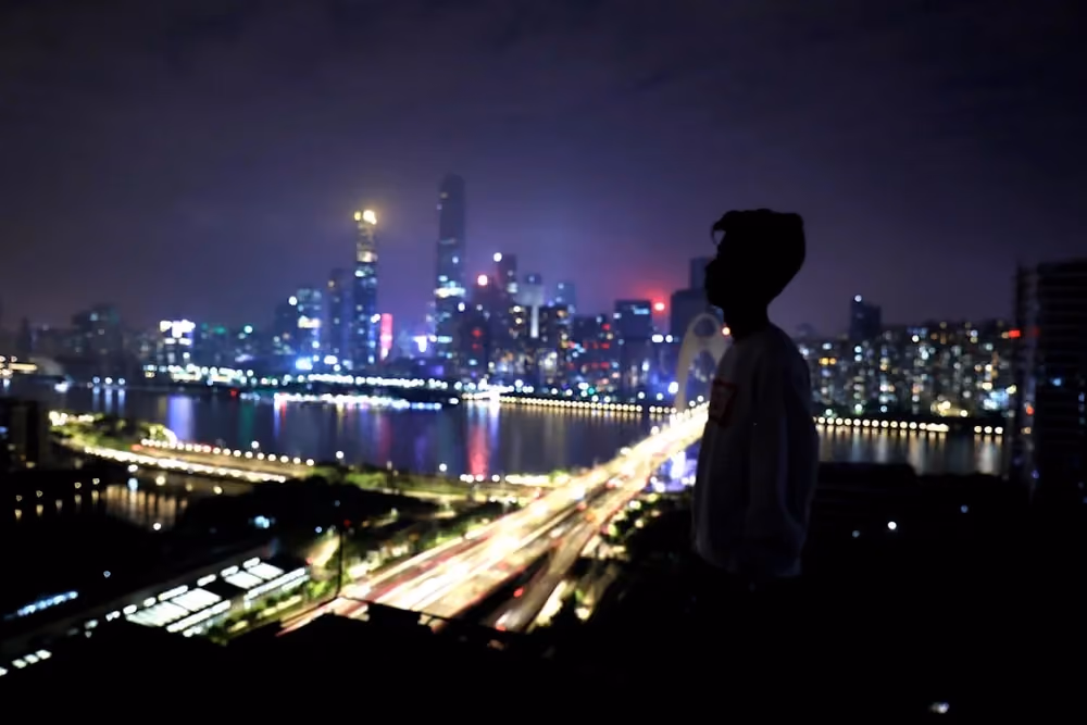 Vy över Guangzhou