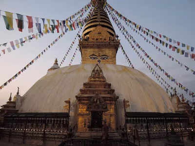 Flyg till Kathmandu, Nepal