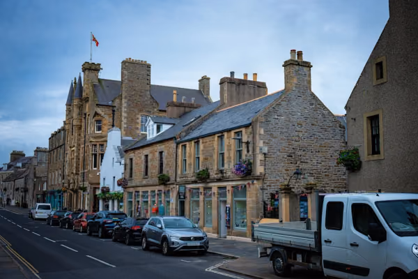 Flyg till Kirkwall, Storbritannien