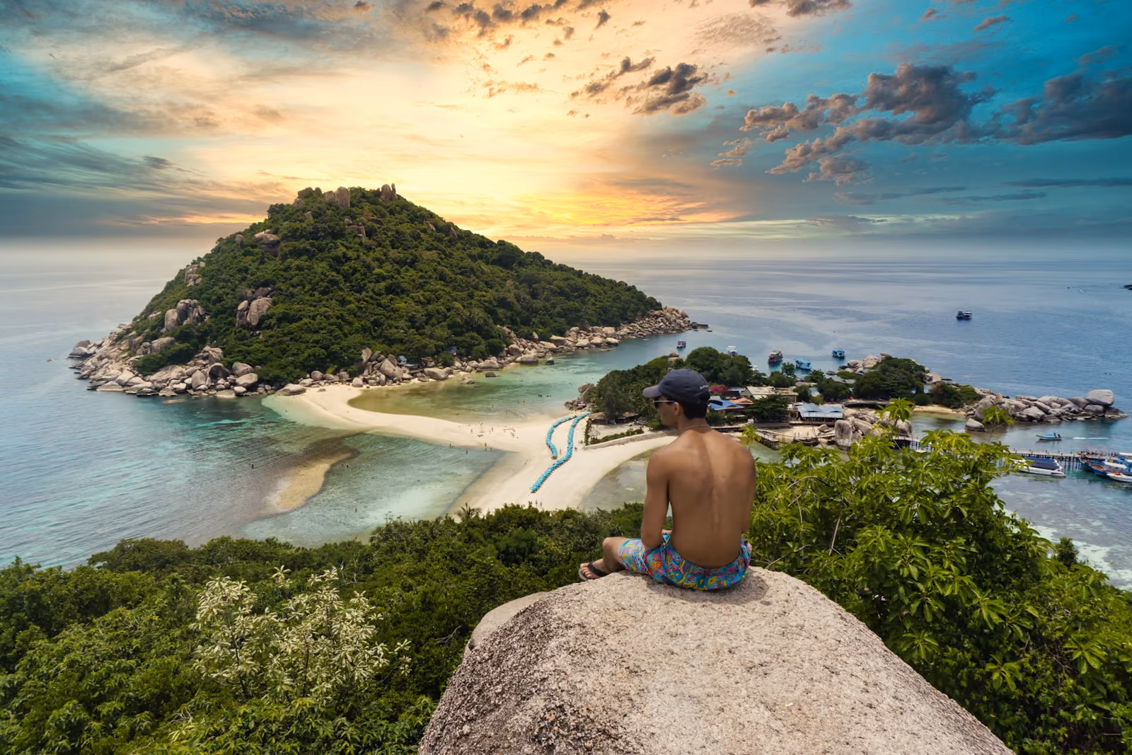 Vy över Koh Tao