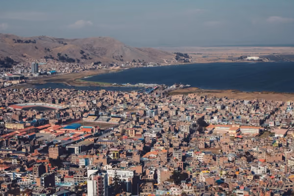 Flyg till Lake Titicaca, Peru