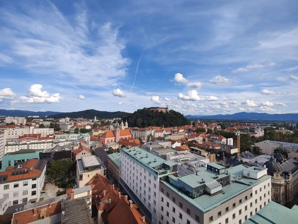 Vy över Ljubljana
