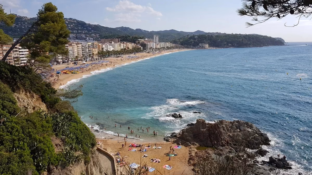 Vy över Lloret de Mar