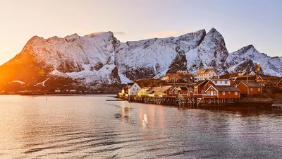 Flyg till Lofoten, Norge