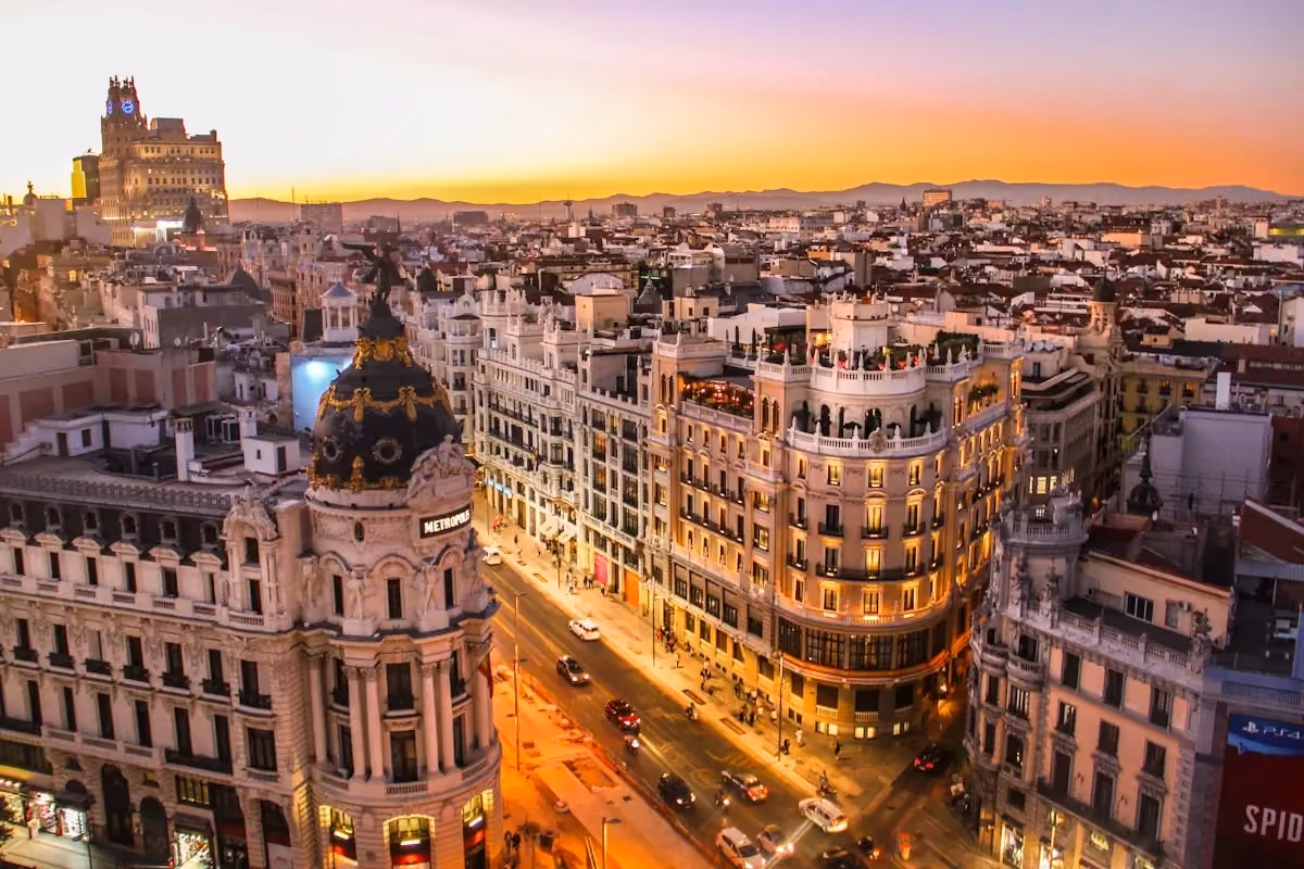Vy över Madrid