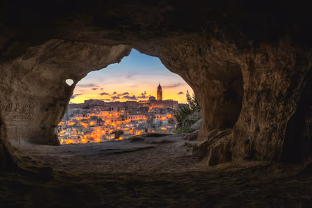 Flyg till Matera, Italien