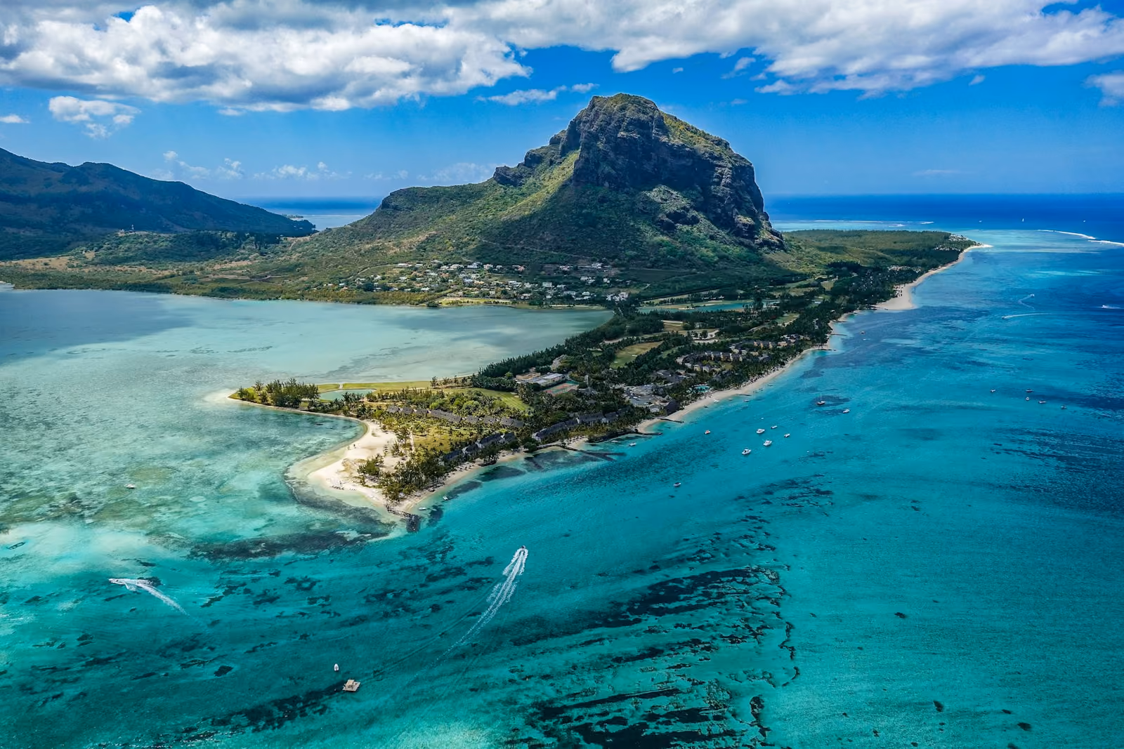 Vy över Mauritius