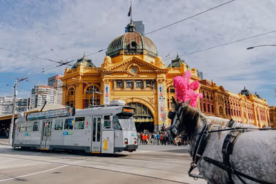 Flyg till Melbourne, Australien
