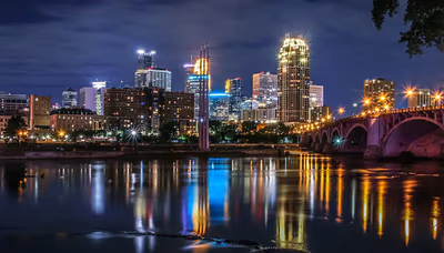 Flyg till Minneapolis, USA