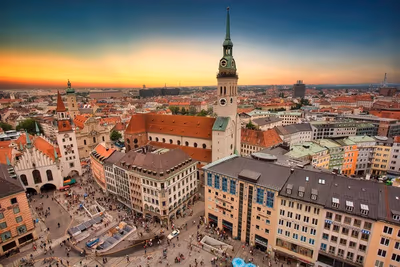 Flyg till München, Tyskland