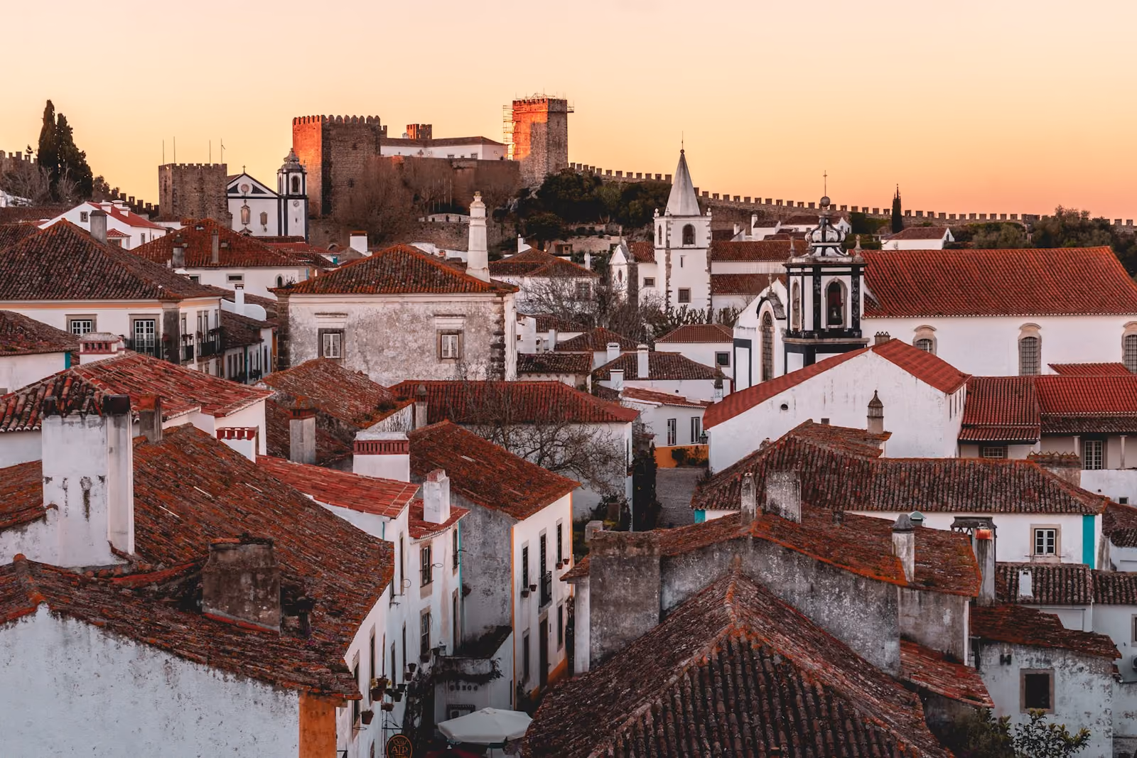 Vy över Óbidos