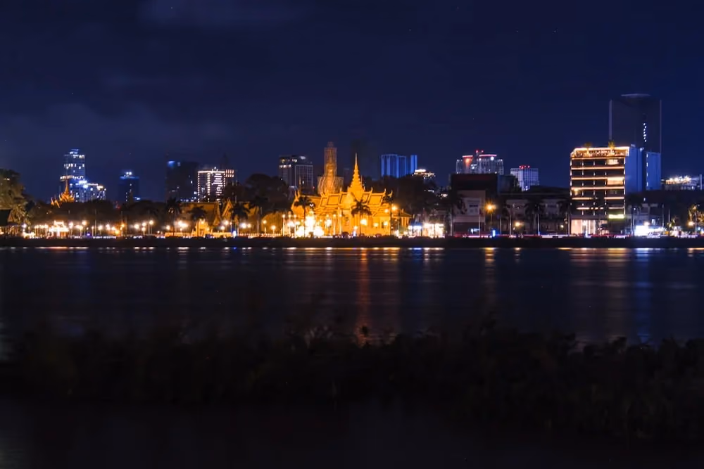 Vy över Phnom Penh