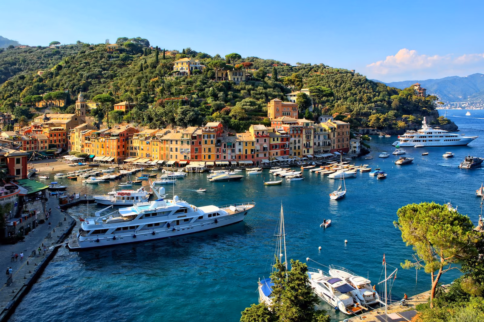 Vy över Portofino