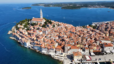 Flyg till Rovinj, Kroatien