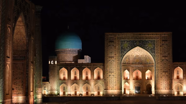 Flyg till Samarkand, Uzbekistan