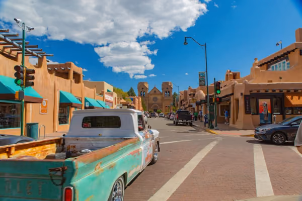 Flyg till Santa Fe, USA