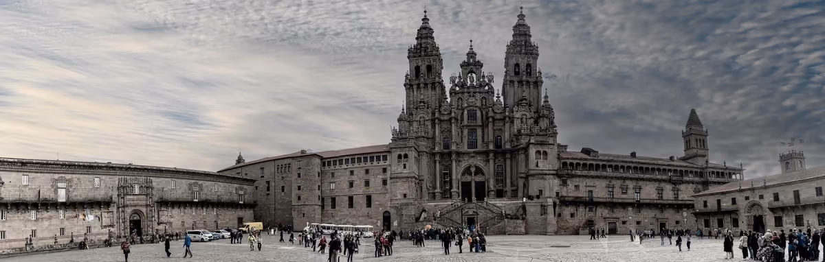 Vy över Santiago de Compostela