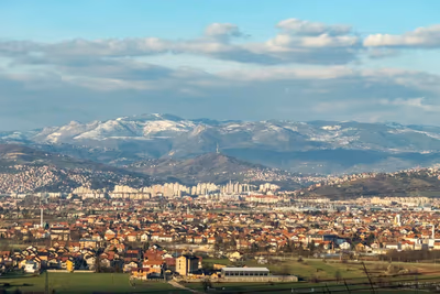 Flyg till Sarajevo, Bosnien och Hercegovina