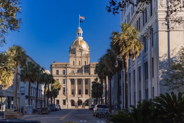 Flyg till Savannah, USA