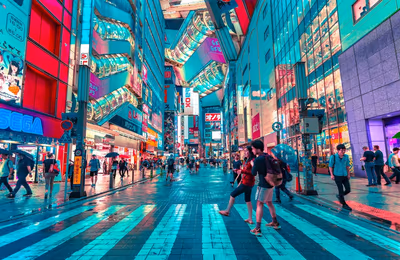 Flyg till Tokyo, Japan
