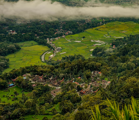 Flyg till Toraja, Indonesien