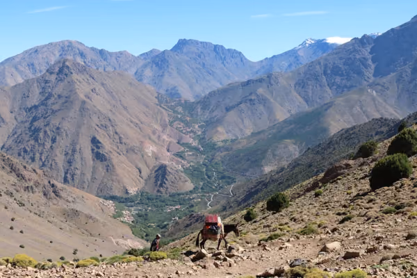 Flyg till Toubkal, Marocko