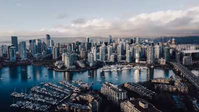 Flyg till Vancouver, Kanada