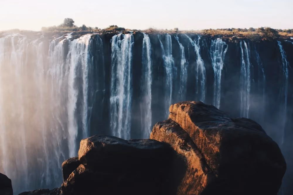 Vy över Victoria Falls