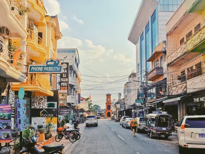 Flyg till Vientiane, Laos