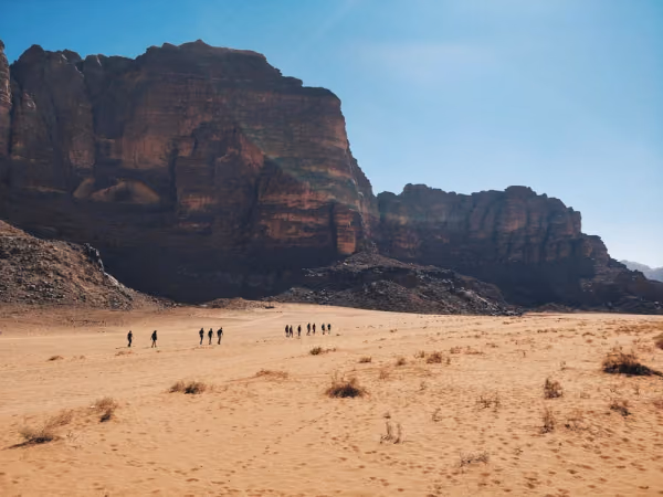 Flyg till Wadi Rum, Jordanien