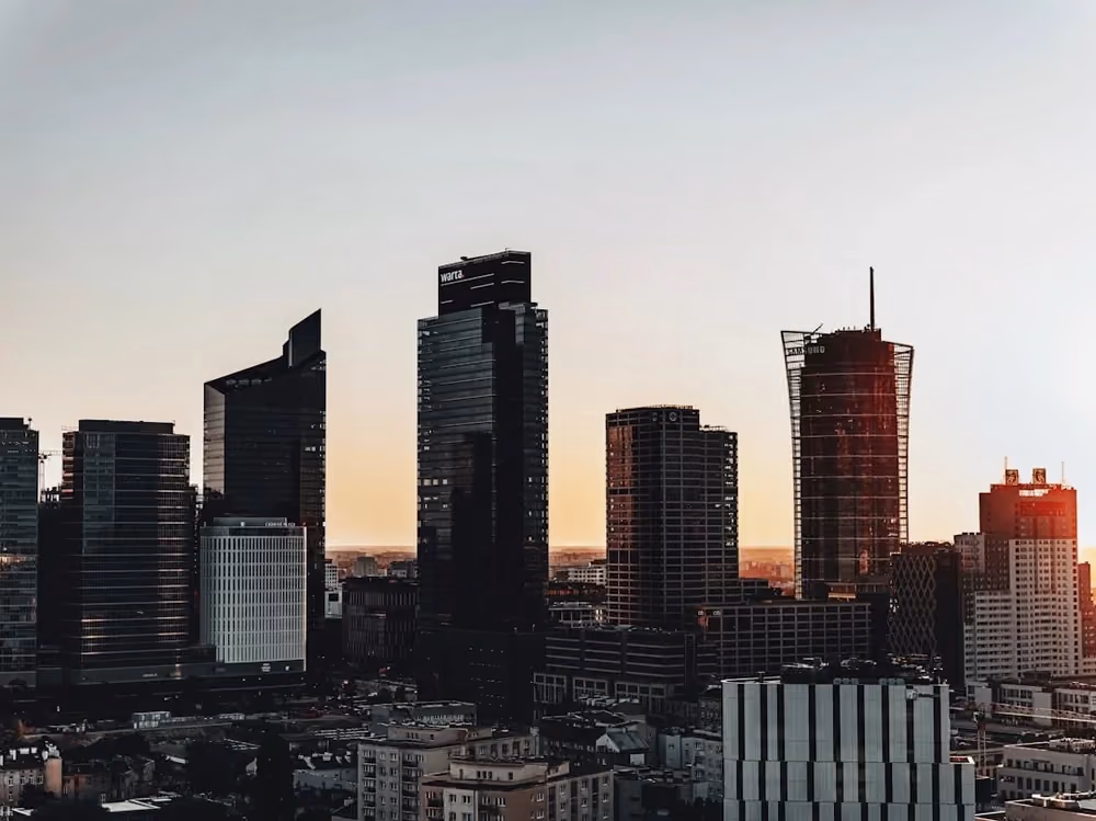 Vy över Warszawa