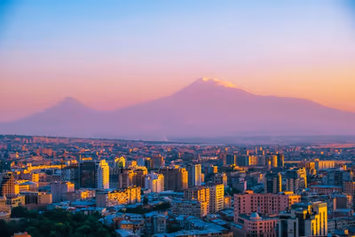 Flyg till Jerevan, Armenien