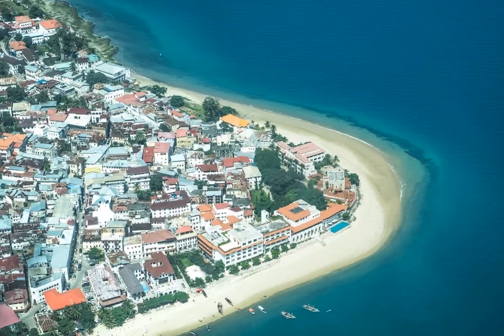 Vy över Zanzibar