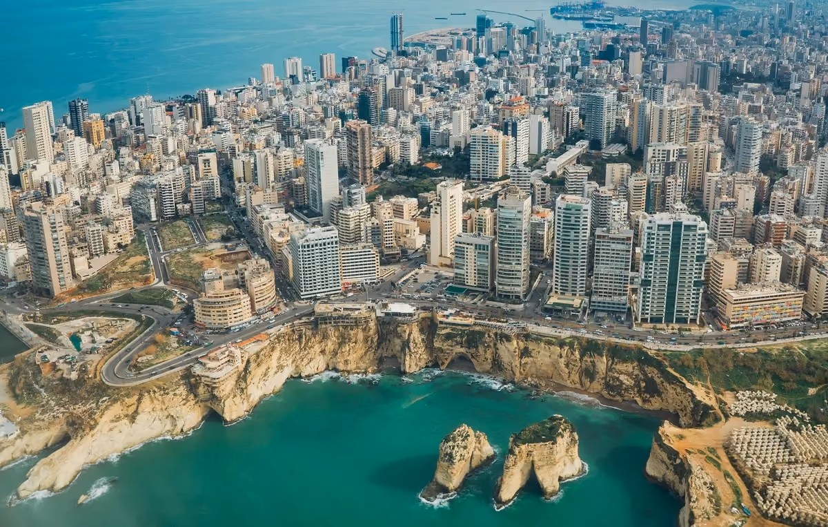 Vy över Beirut