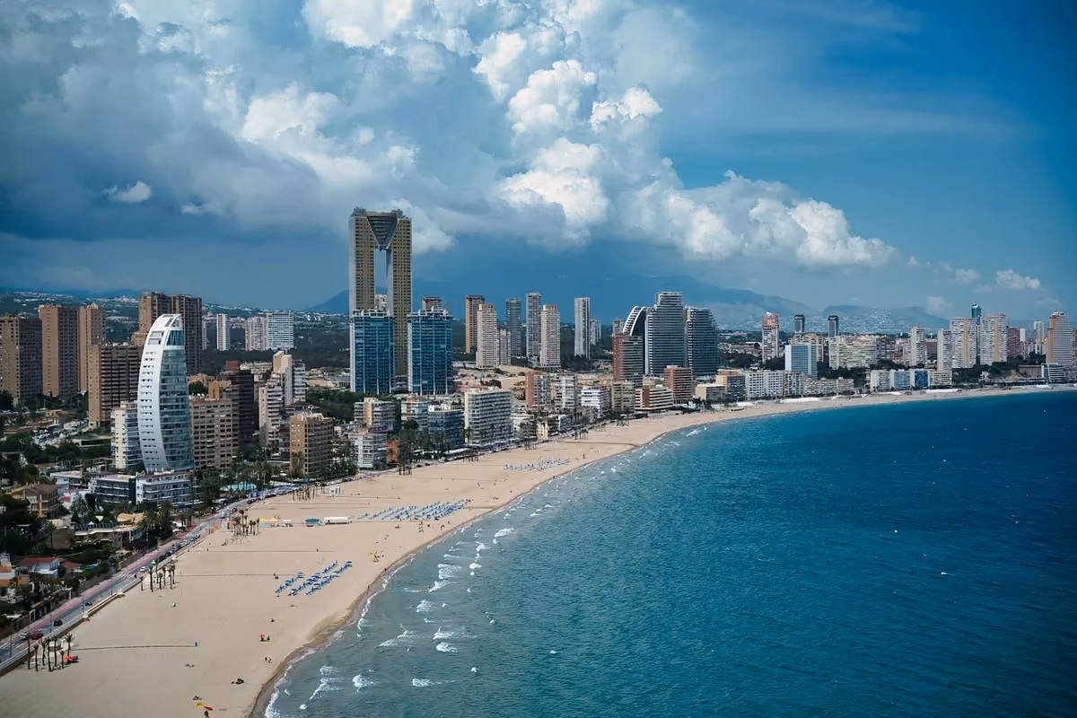 Vy över Benidorm