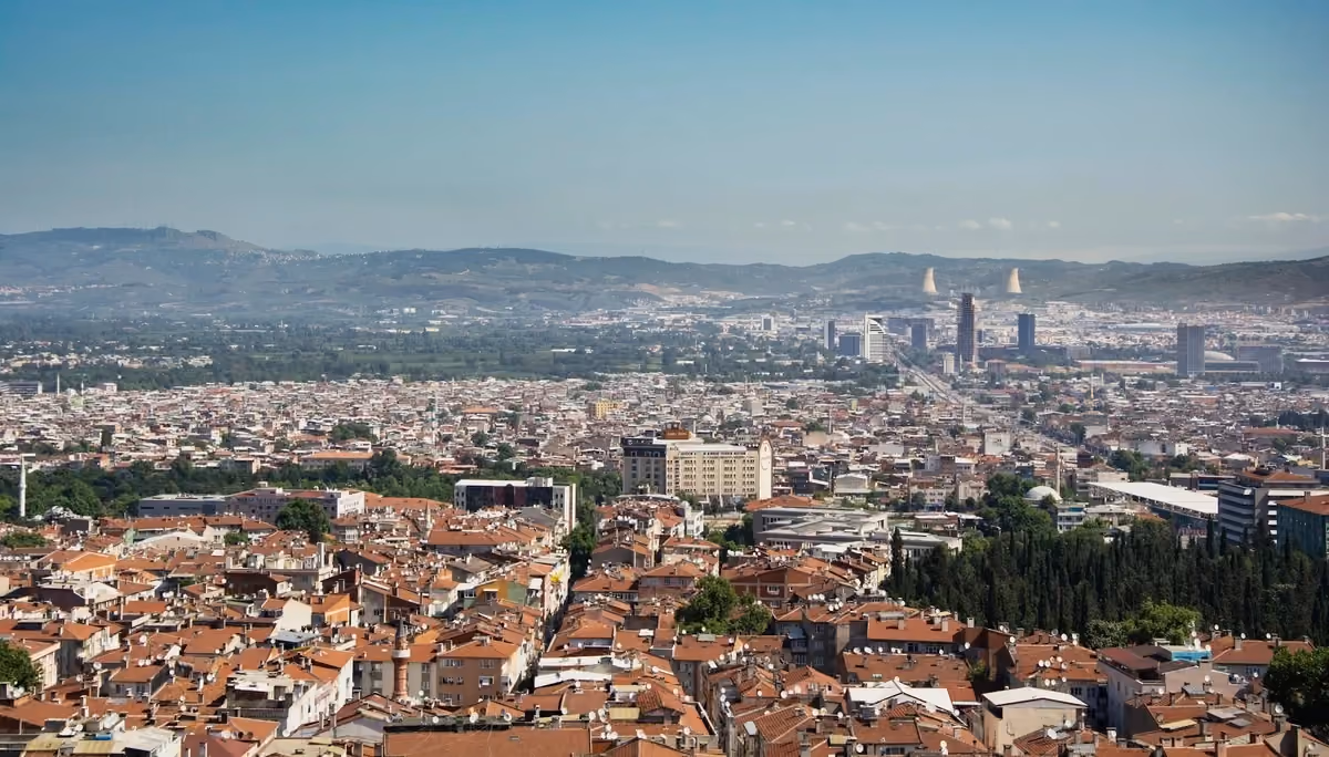 Vy över Bursa