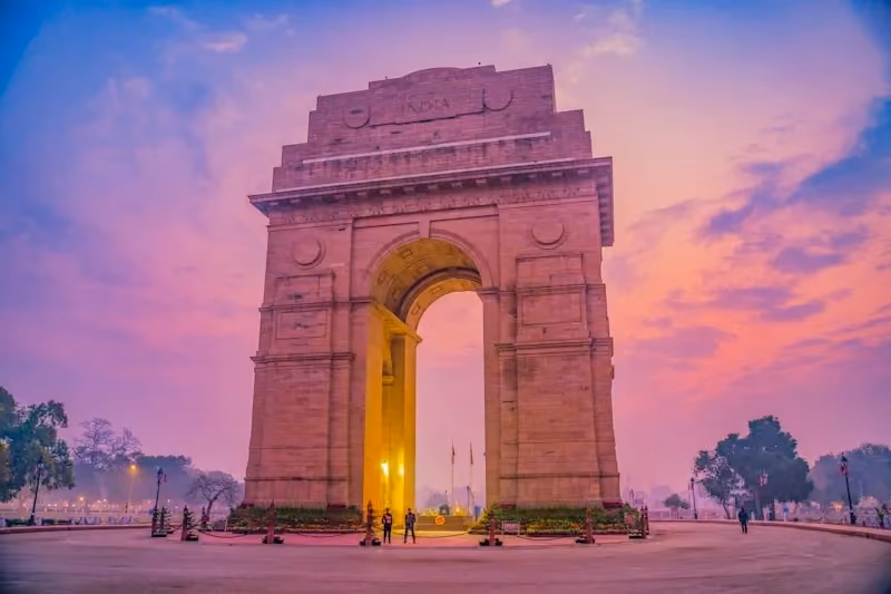 Vy över Delhi