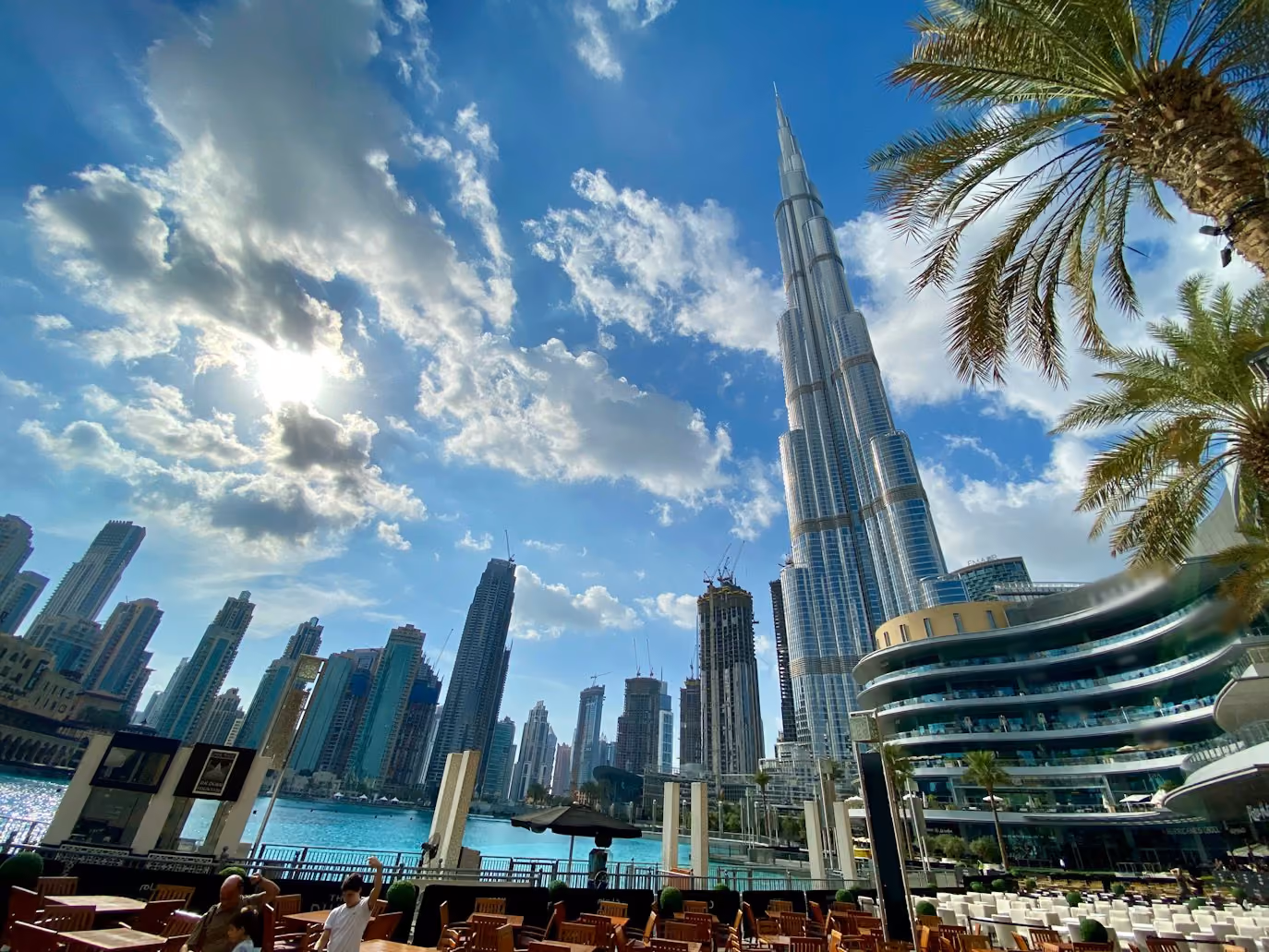 Vy över Dubai