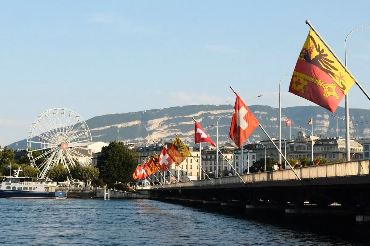 Vy över Genève